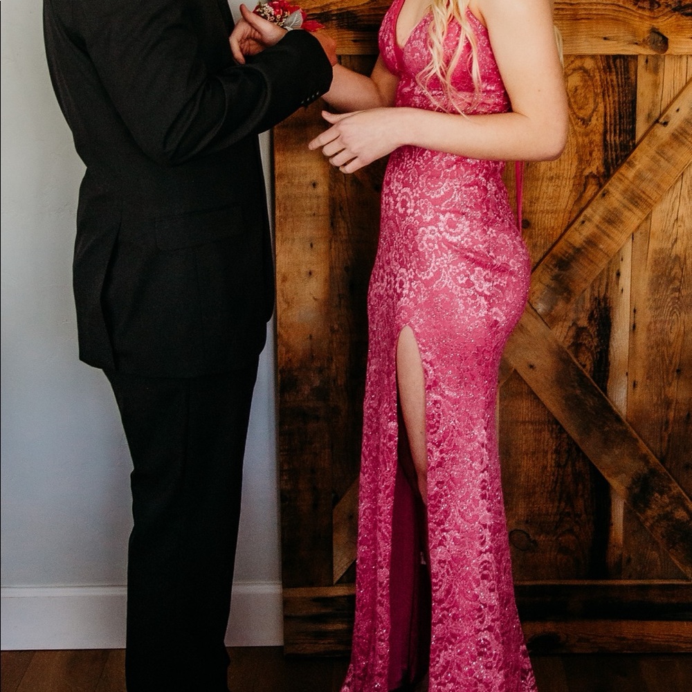 Pink prom dress